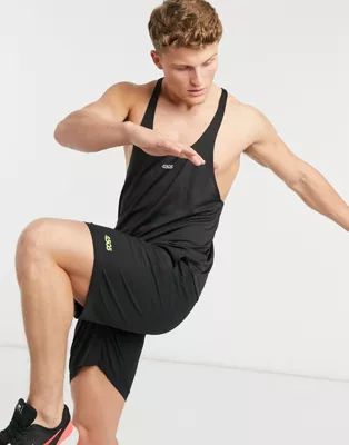 ASOS 4505 icon training stringer vest with quick dry in black | ASOS (Global)