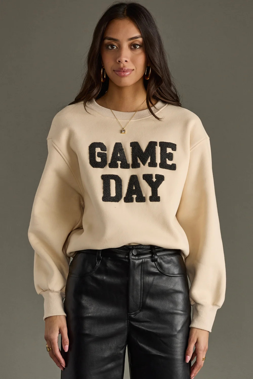 Game Day Sweatshirt - Beige | Panache Accessories