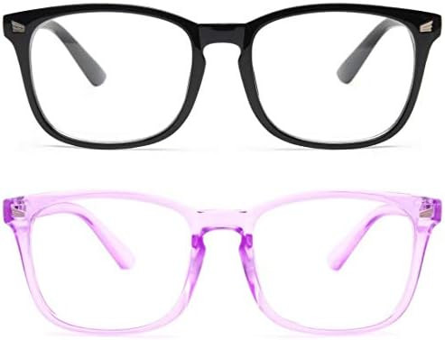 livho 2 Pack Blue Light Blocking Glasses, Computer Reading/Gaming/TV/Phones Glasses for Women Men... | Amazon (US)