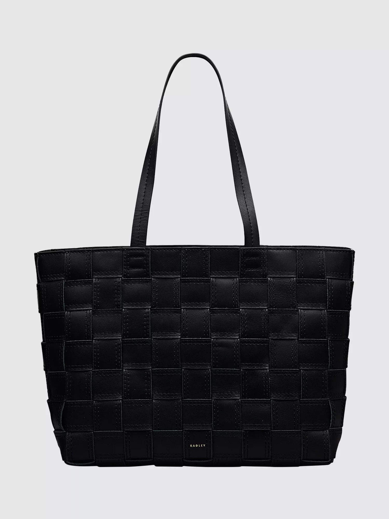 Radley Abbey Woven Leather Bag, Black | John Lewis (UK)