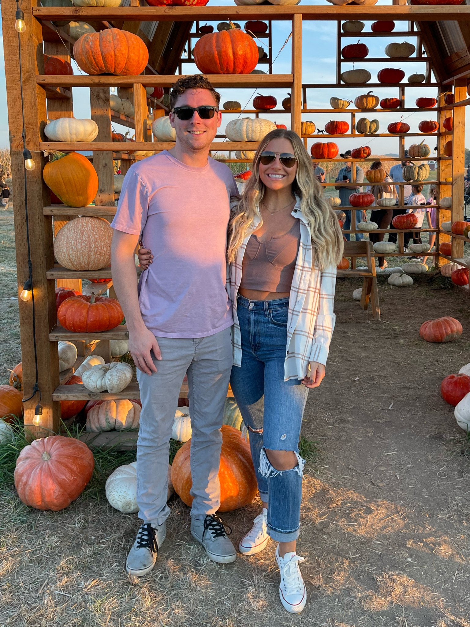 Fall date night fits 🤍🍂 This flannel is so cute & easy to throw over anything, also loving his Lulu tee - it’s on sale & so soft!😍 

#LTKSeasonal #LTKHalloween #LTKstyletip