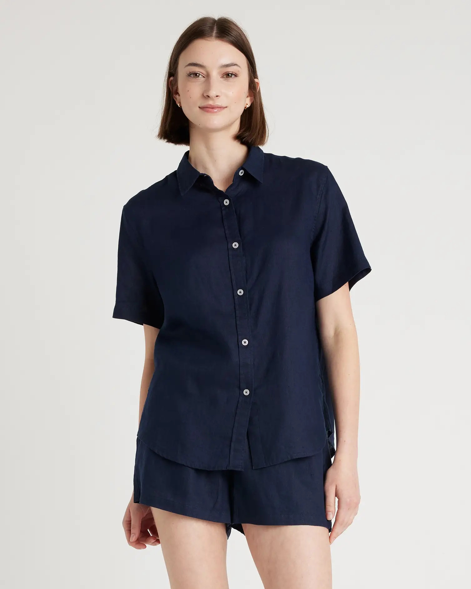 100% European Linen Shorts Pajama Set | Quince