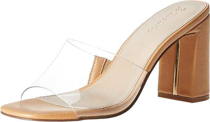 The Drop Women's Pattie High Block-Heeled Mule Sandal | Amazon (US)