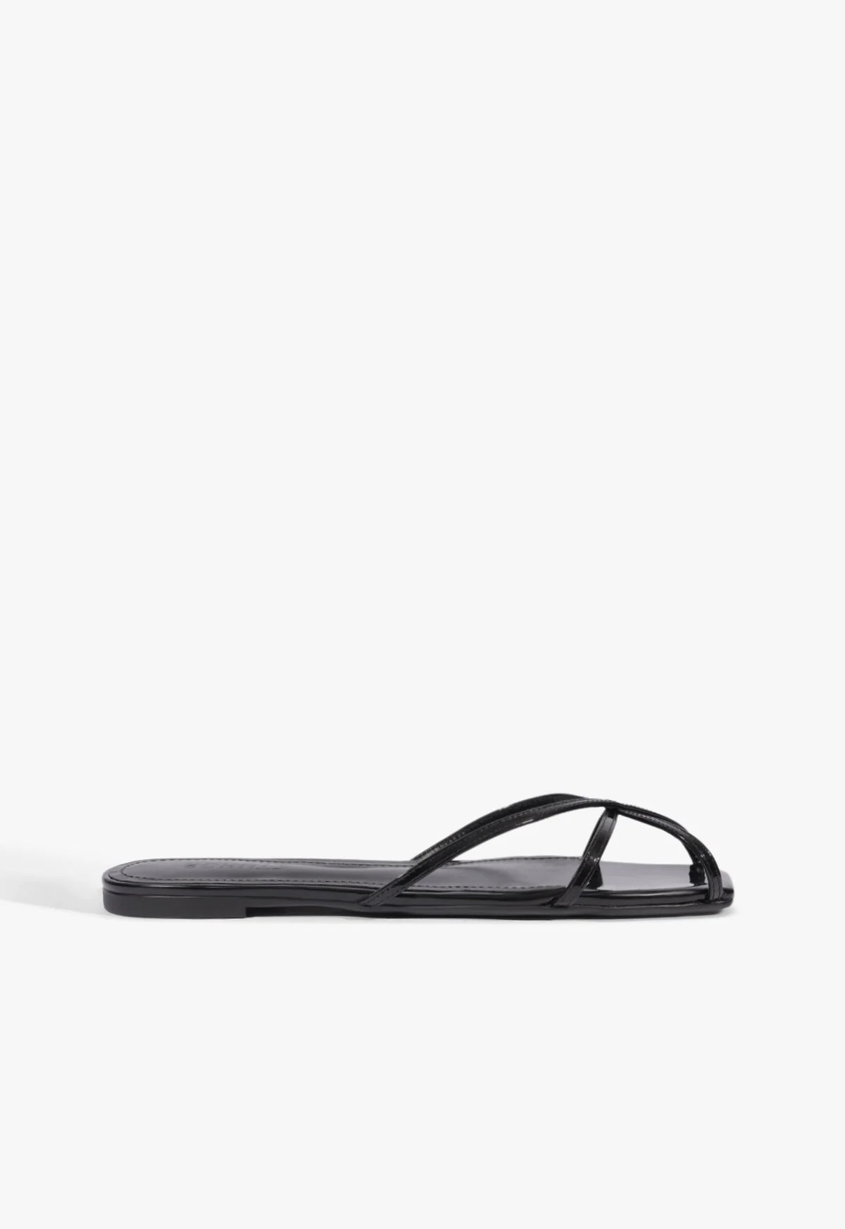 Caeline Black Flat Sandal | Schutz (US)
