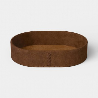 6.5"x9" Decorative Tray Faux Suede - Threshold™ | Target