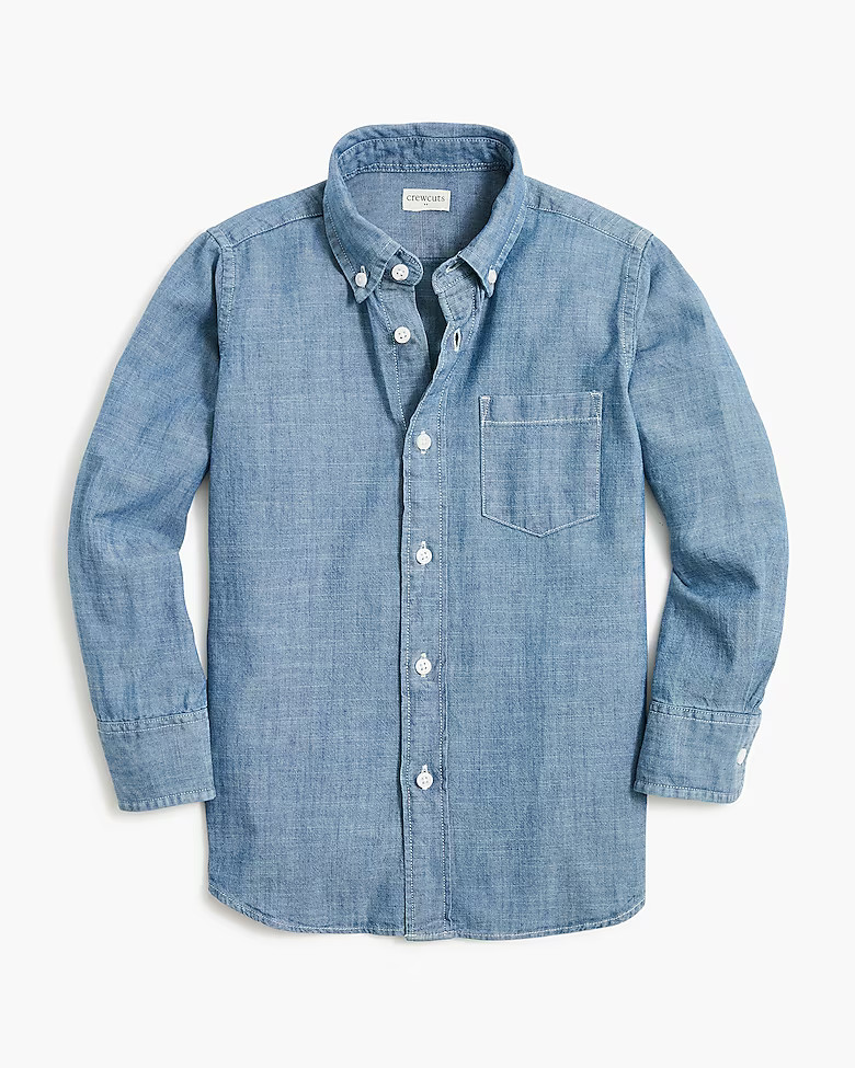Boys' long-sleeve chambray shirt | J.Crew Factory
