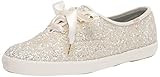 Keds Women's Champion Kate Spade Glitter Sneaker, Cream, 11 Wide | Amazon (US)