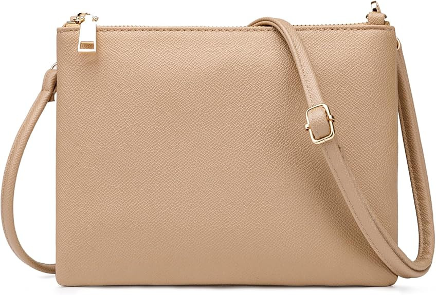 Small Crossbody Bags for Women Trendy Clutch Purse PU Leather Shoulder Bags with Adjustable Strap | Amazon (US)