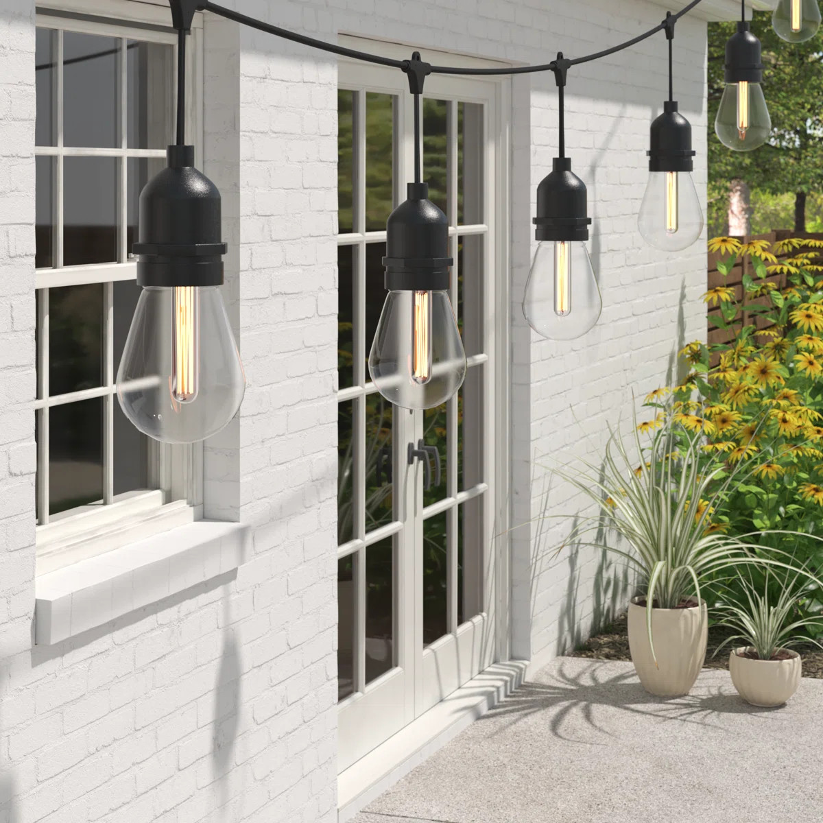 Burroughs Outdoor 15 - Bulb 576'' Plug-in String Light | Wayfair North America