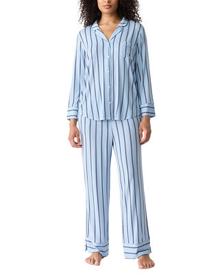 GapBody Women's 2-Pc. Notch Collar Pajama Set | Macy's