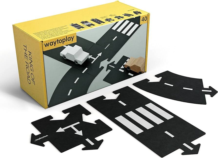 waytoplay King of The Road, Flexible Toy Road Set (40 pcs). The Original, Made in Europe. | Amazon (US)