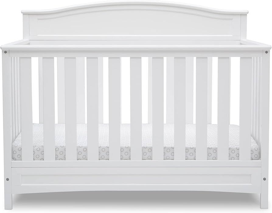 Delta Children Emery 4-in-1 Convertible Baby Crib - Greenguard Gold Certified, White | Amazon (US)
