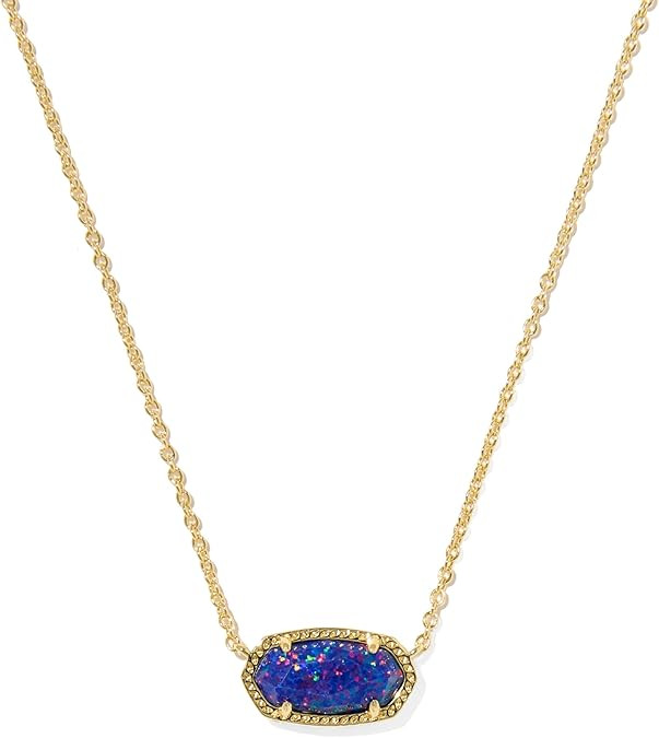 Kendra Scott Elisa Pendant Necklace for Women, Fashion Jewelry, 14k Gold-Plated | Amazon (US)