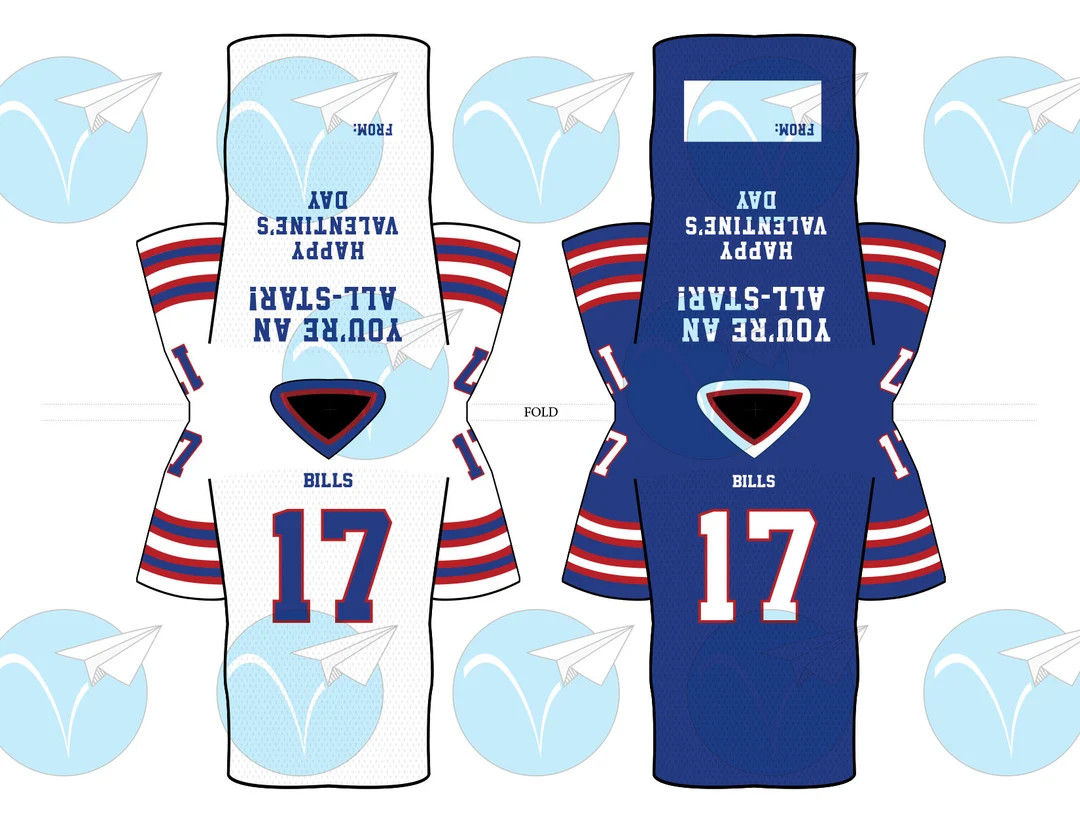 Buffalo Bills Lollipop Football Valentine's Day Cards Instant Download - Etsy | Etsy (US)
