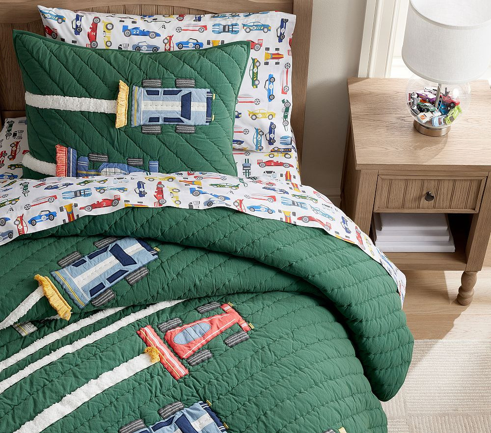 Remy Race Car Quilt & Shams | Pottery Barn Kids