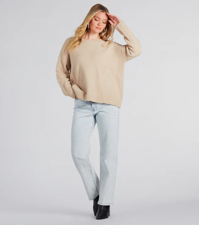 Sweet Chills Chenille Crew Neck Sweater | Windsor Stores