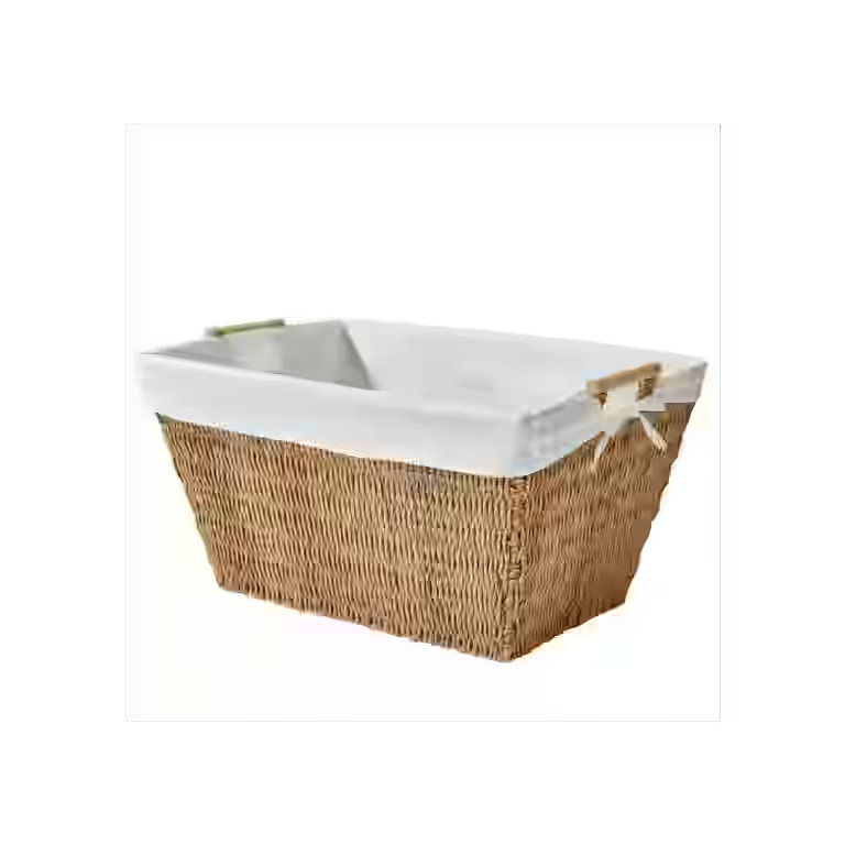 Better Homes & Gardens Resin Poly Rattan Laundry Basket with Liner - Walmart.com | Walmart (US)