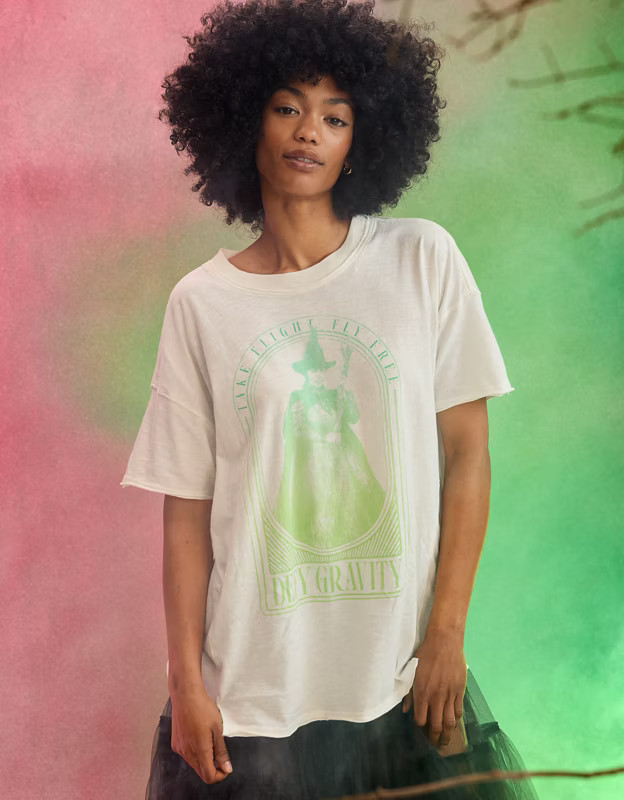 Aerie x Wicked Oversized Graphic Boyfriend T-Shirt | Aerie