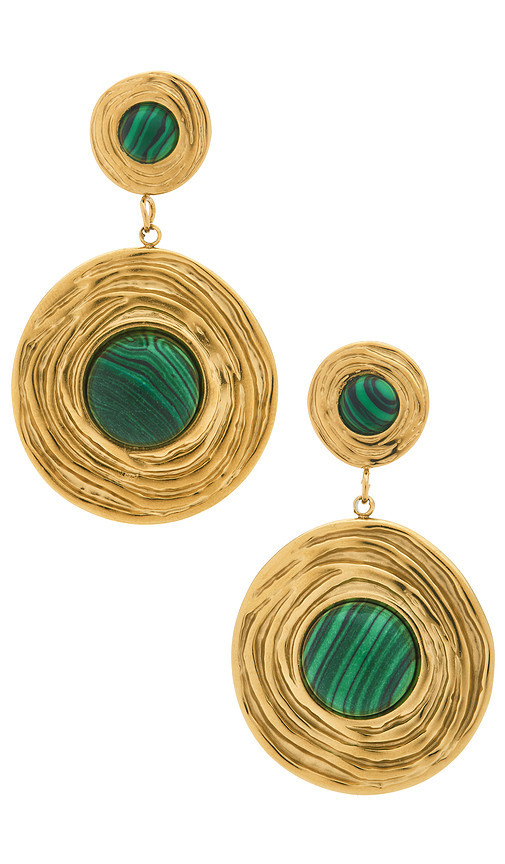 Amber Sceats Leona Drop Earrings in Green. Size all. | Revolve Clothing (Global)
