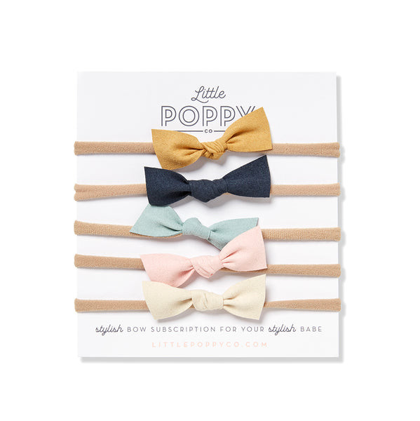 Newborn Set - Suede Mini Knot | Little Poppy Co