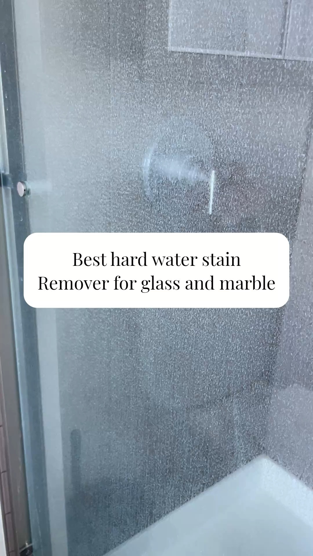 This is the first time in my life I have had to deal with a very visible and unattractive build up of hard water stains which I have now spent months trying many different products and so called “hacks” to remove 😫 (for example no combo of vinegar worked🤬) I’M SO EXCITED TO HAVE FINALLY FOUND SOMETHING THAT WORKS!! This stuff literally melts them away!! ✨✨

Tips on using this hard water stain remover:

1. Focus on small 1x1 or 2x2 areas at a time - don’t go for the whole door because it dries out and you will end up wasting product like I did! 
2. Scrub the paste on for like 10 seconds, then let it soak in the area you are working on for 2-3 min before scrubbing again for about 2 min. this adds up, especially if the build up on yours is as bad as mine was! you may also have to go over some stains more than once.
3. I keep going back and forth on this but my call is don’t use water. Maybe a littttle to help spread it. I’m pretty sure it makes it less effective though 🤔
4. For the really tough spots you might need a scraper utility knife instead of a gripper/sponge! I think some of the hardest to remove stains on my doors were developing since the building was built over 5 years ago and the scraper utility knife in conjunction with the paste was the only way to get it off. 
5. Once it’s clean definitely squeegee after every shower! I even use a microfiber cloth to touch up any remaining spots because I’m not going to let my efforts go to waste 😅🥰
#cleaningtips #hardwaterstainremoval #hardwater #hardwaterstain

#LTKHome