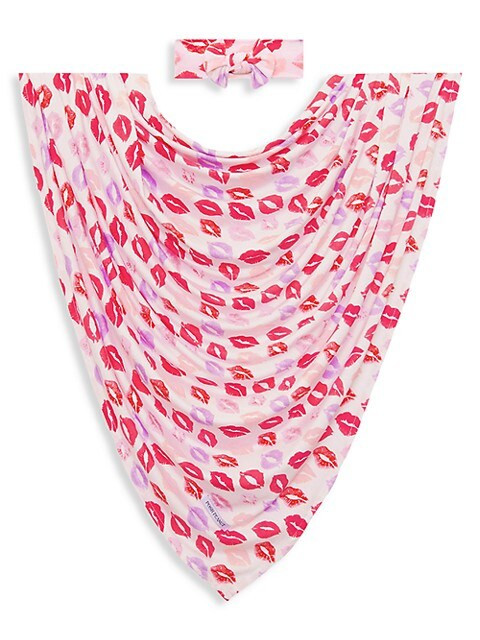 Baby Girl's Lola Printed Swaddle & Head Wrap Set | Saks Fifth Avenue