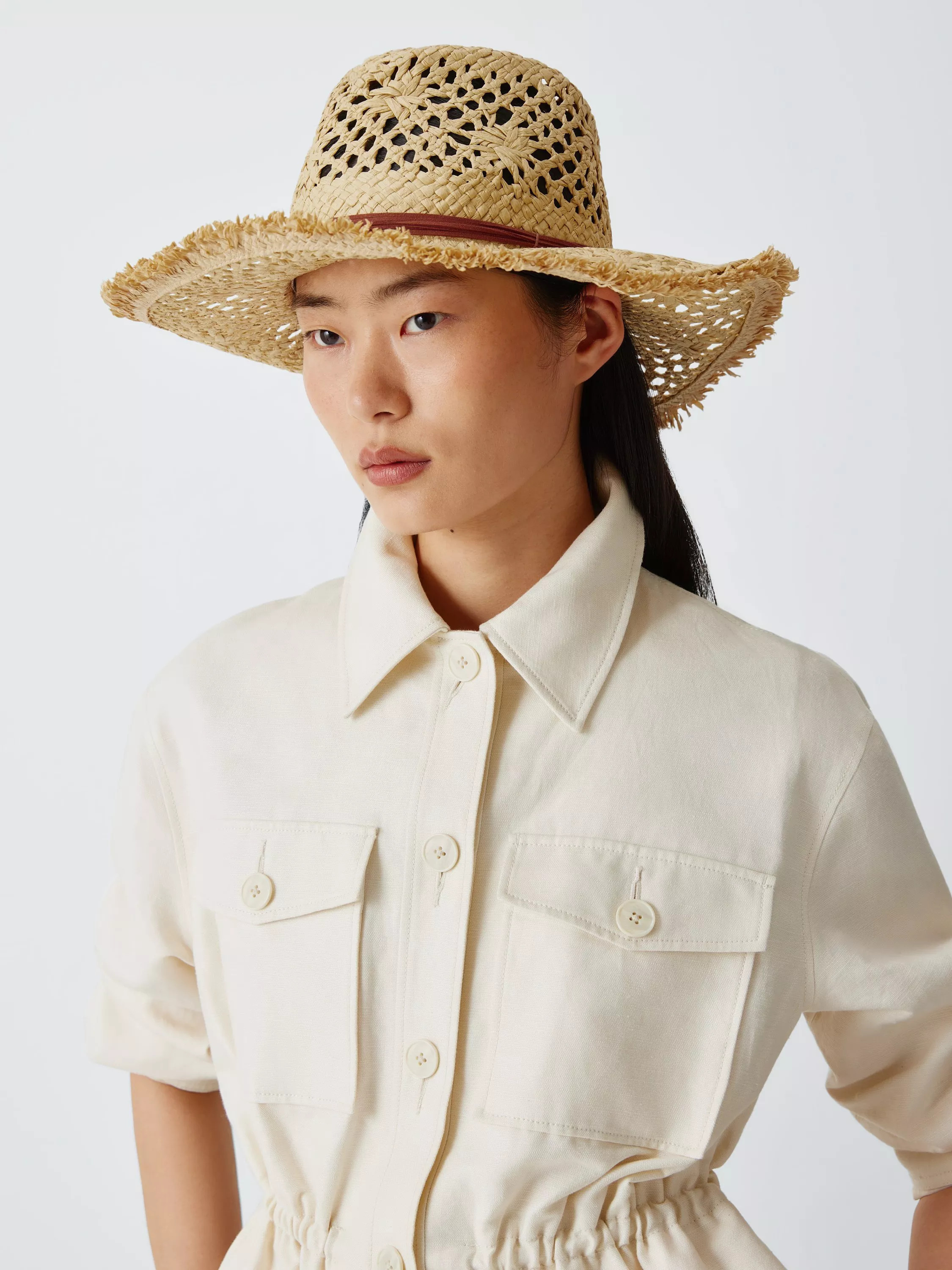 John Lewis Cowboy Hat, Natural | John Lewis (UK)