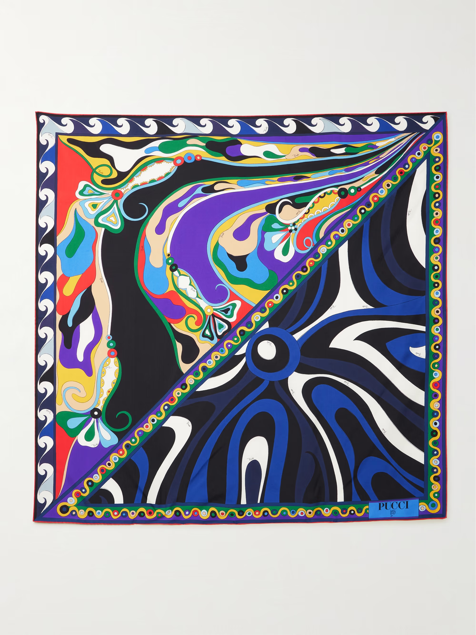 Printed silk-twill scarf | NET-A-PORTER (US)