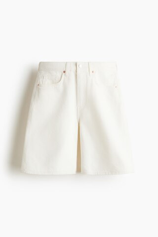 H & M - Denim Bermuda Shorts - White | H&M (US + CA)