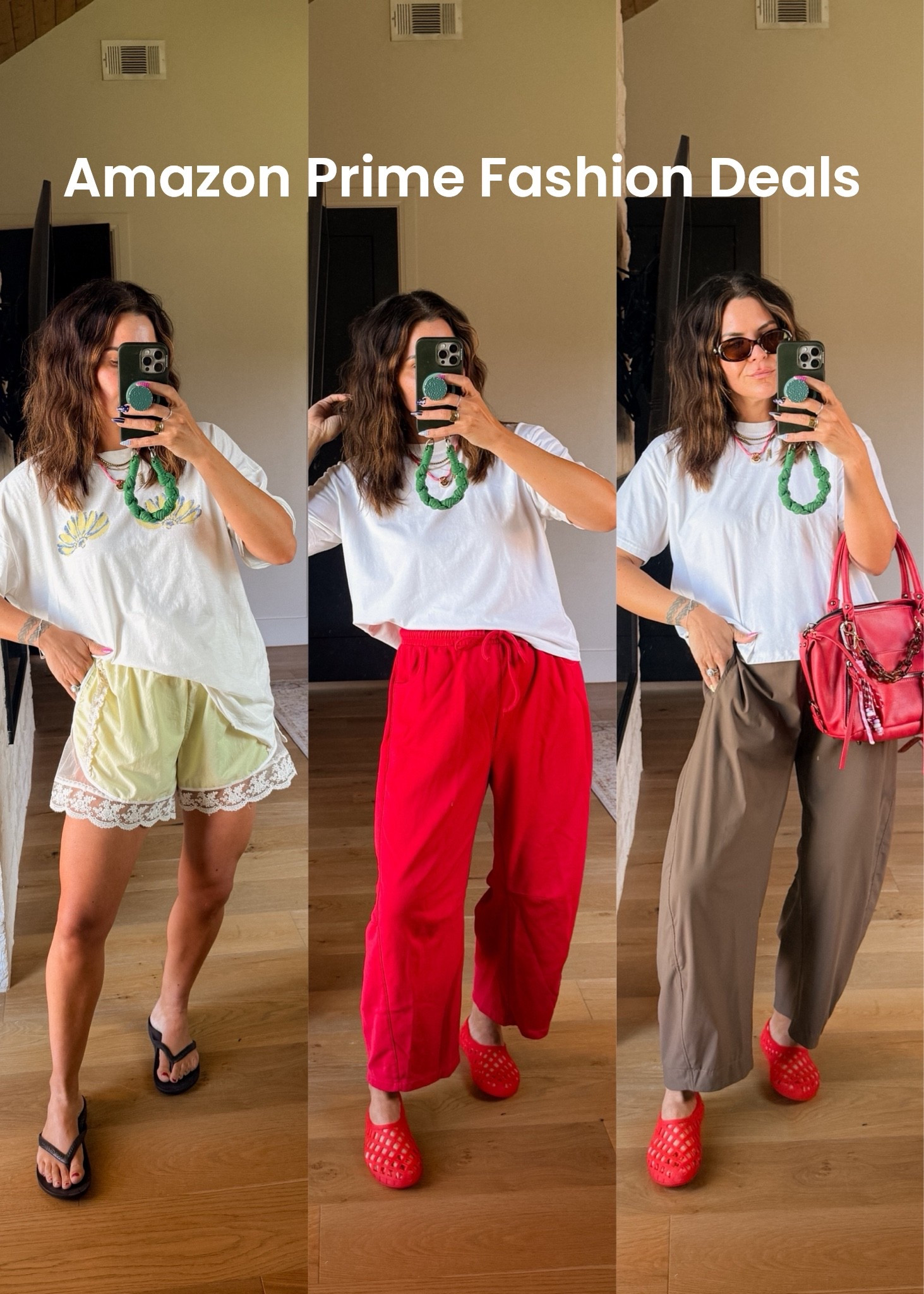 Some of my staples bottoms a perfect crisp white tee and some cayuute accessories

#LTKootd #LTKSaleAlert #LTKMidsize