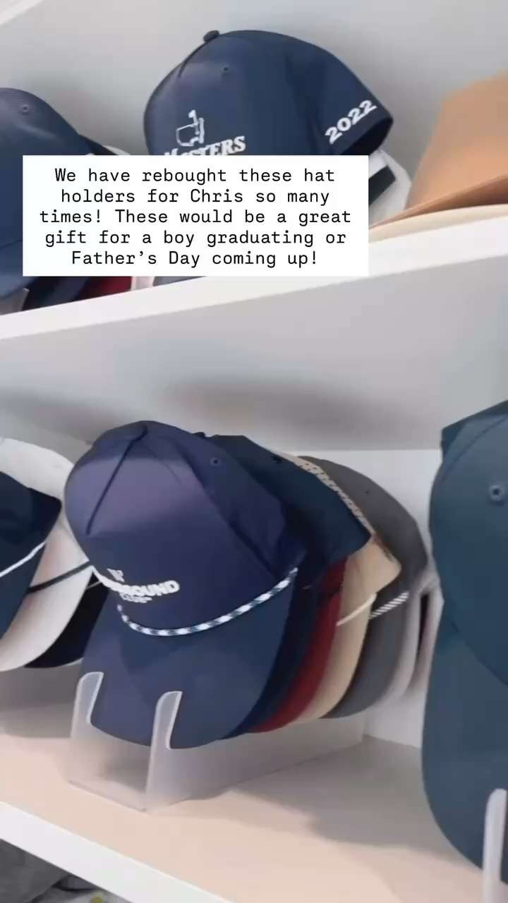 Clearly, you can see we have ordered several of these! 🤣 This hat rack is a great for helping store your hats where you can still see them all! This would be a great gift for a boy graduation or for Father's Day!

Loverly Grey, Amazon, hat storage, home storage, closet storage, fathers day gift ideas, graduation gifts for boys 

 #LTKHome