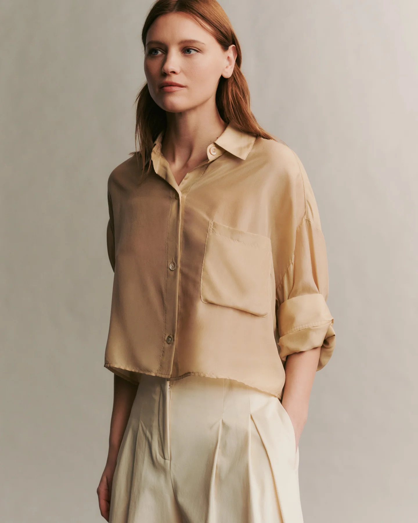 Next Ex Shirt in washed silk habotai | TWP