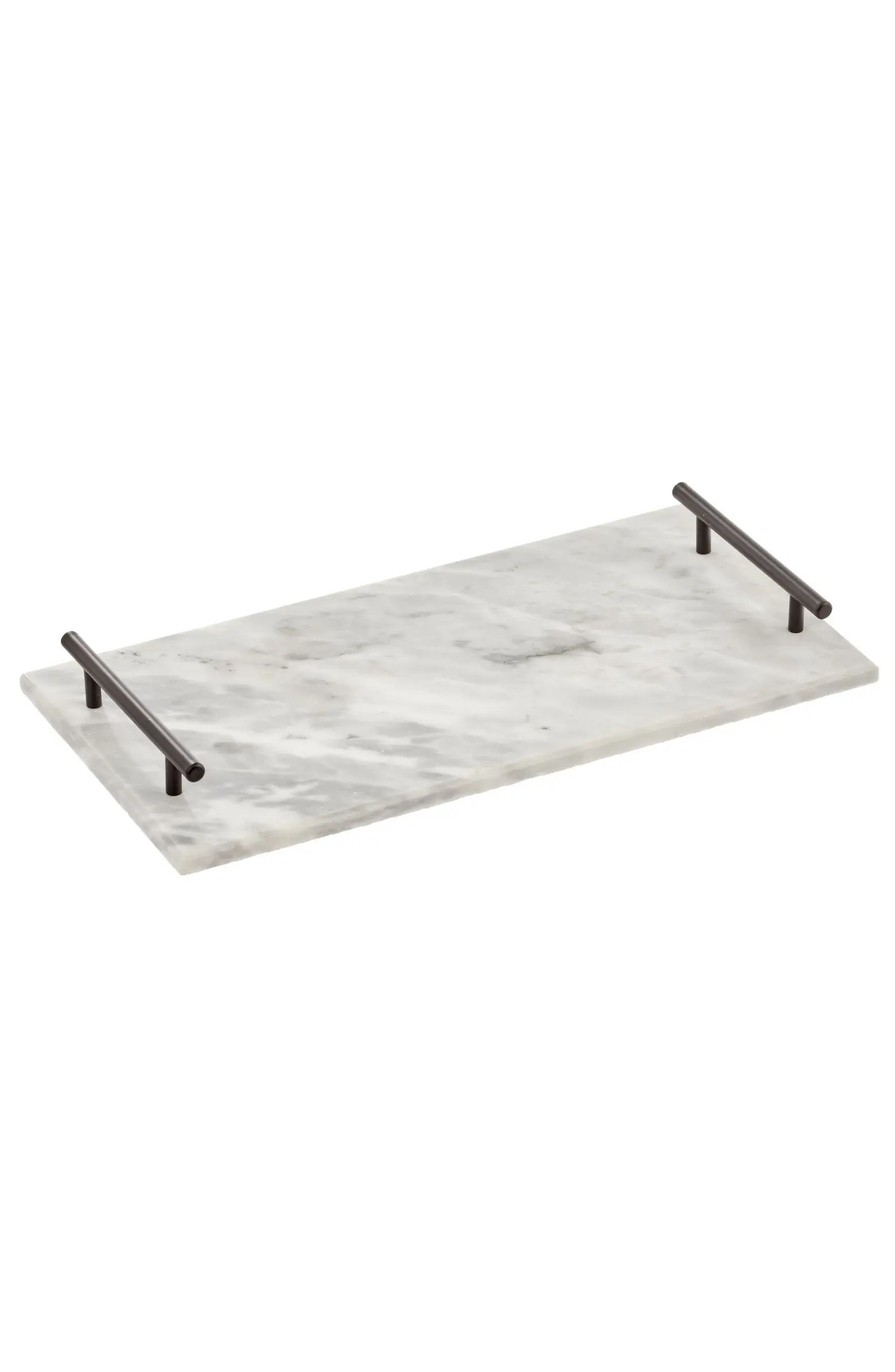 mDesign Marble Serving Tray Board with Handles for Entertaining | Nordstrom | Nordstrom