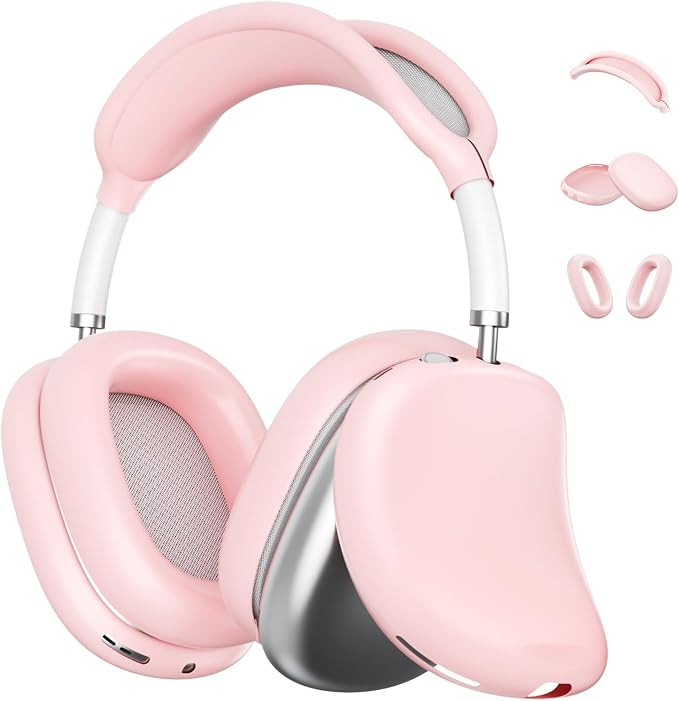 Case Cover for AirPods Max, Soft Silicone Case Cover Kit for AirPod Max Ear Pad/Ear Cups/Headband... | Amazon (US)