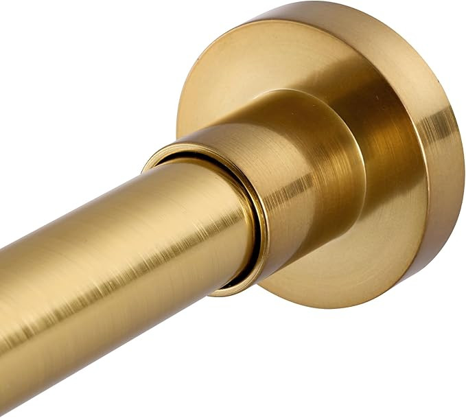 BRIOFOX Shower Curtain Rod Adjustable 32-47 Inch, Spring Tension Shower Rod No Drilling Non Slip,... | Amazon (US)