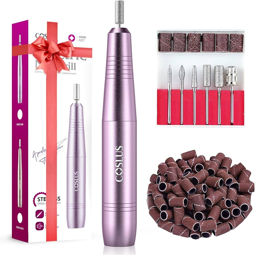 Electric Nail Drill File Professional: for Acrylic Gel Dip Powder Nails Portable Nail Drill Machi... | Amazon (US)