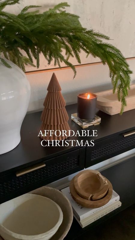 Affordable Christmas console table decor finds. 

Christmas decor, Christmas tree 

#LTKSeasonal #LTKHoliday #LTKhome
