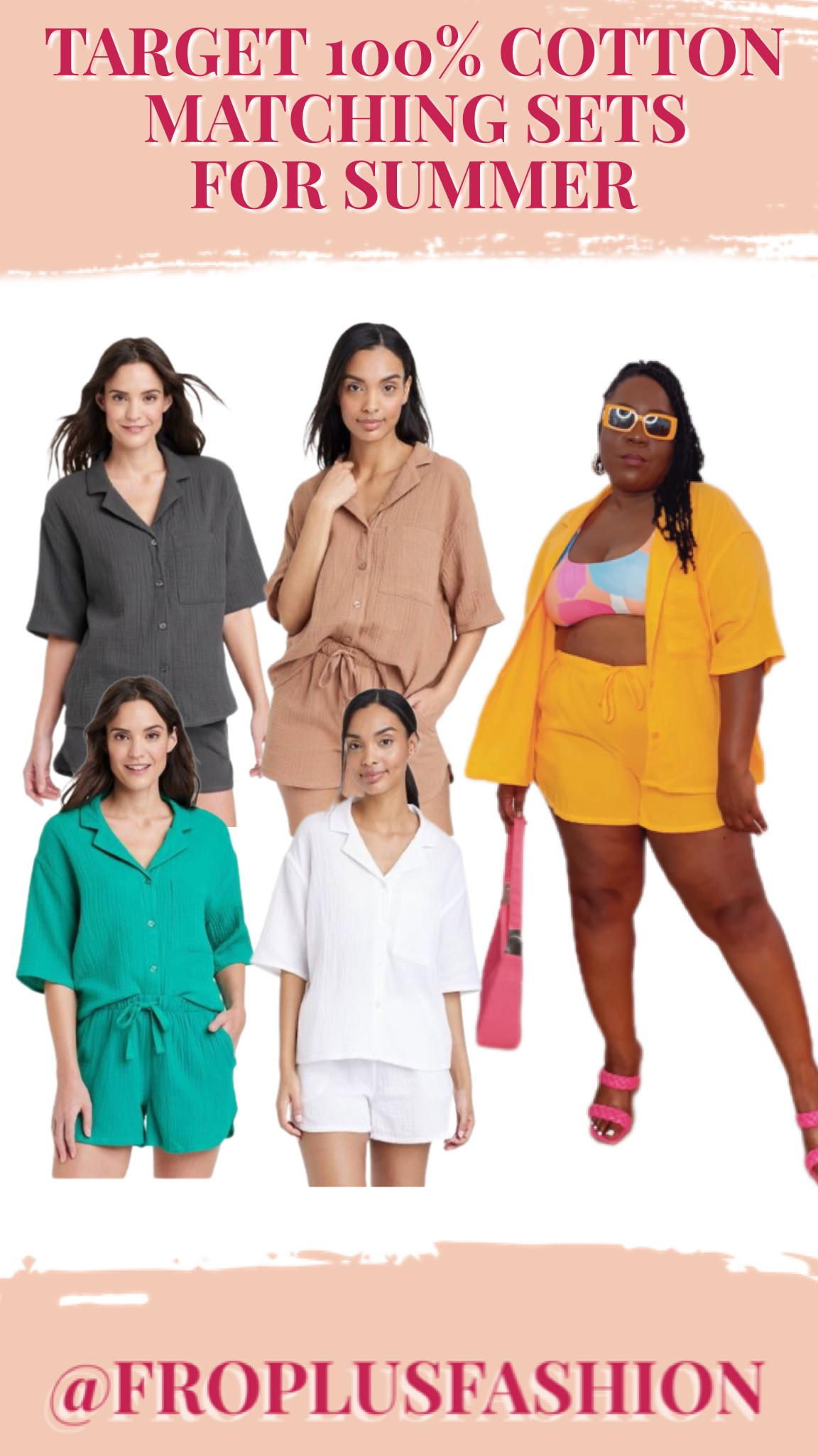 Obsessed with these pajamas that can be worn outside as summer matching sets.
Size Range: S - XXL
My Size : 14/16
I’m Wearing: XXL

#LTKsalealert #LTKunder50 #LTKcurves