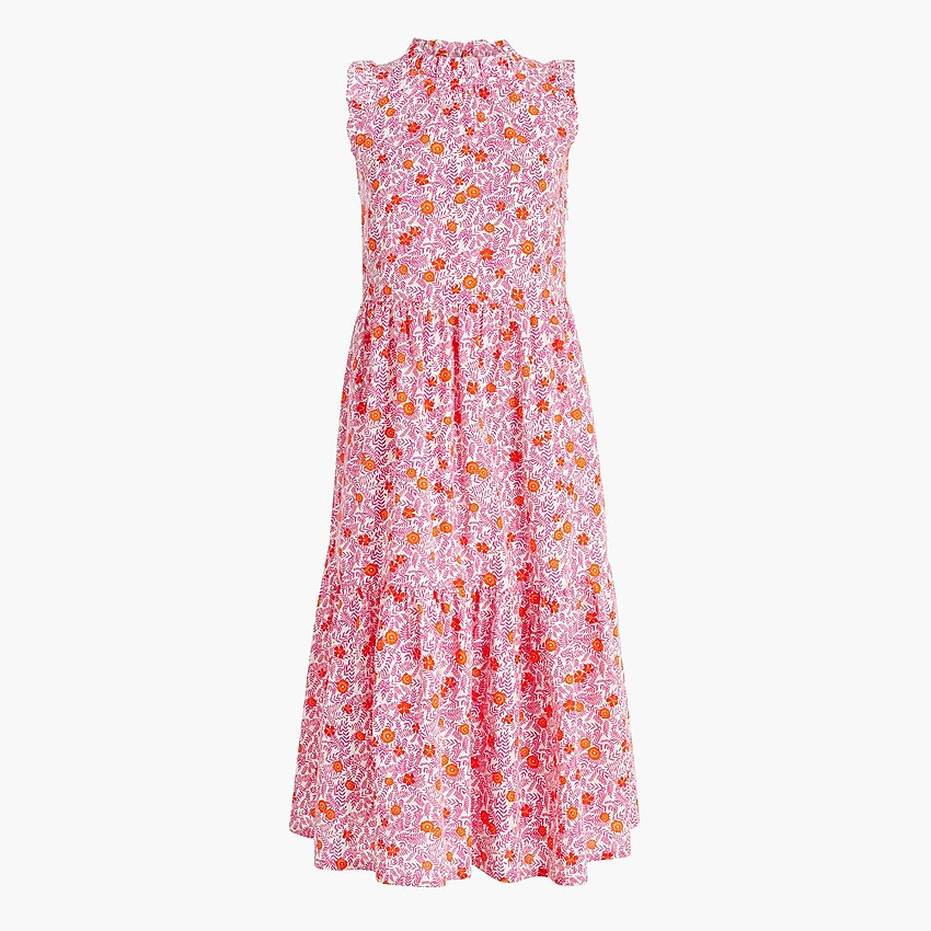 Tiered ruffle midi dress | J.Crew Factory