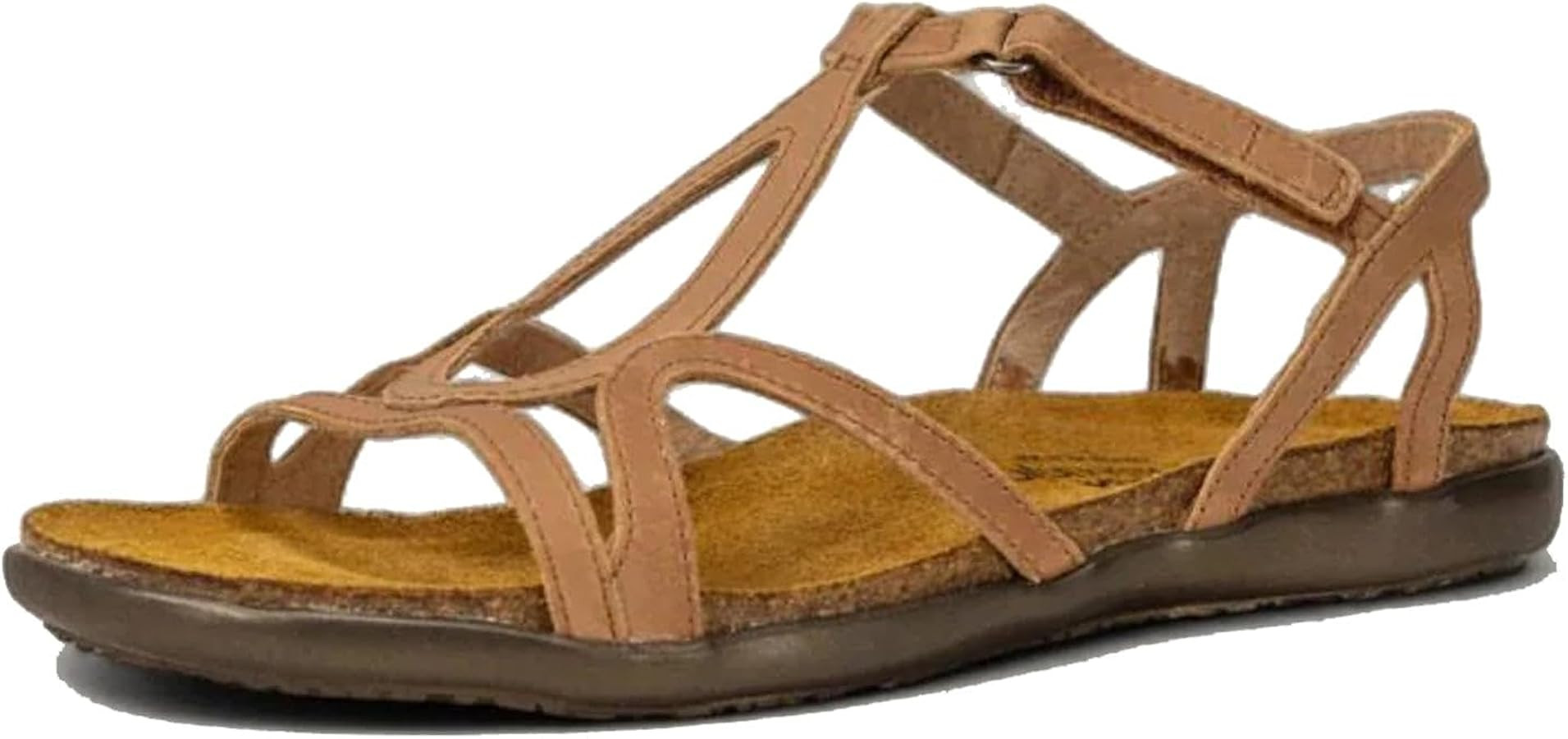 Amazon.com | NAOT Women's Dorith Sandal Latte Brown Leather 10-10.5 N-M US | Flats | Amazon (US)