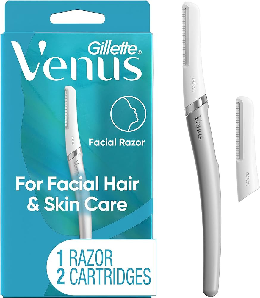 Amazon.com: Gillette Venus Facial Razor Refills, Dermaplaning Exfoliating Replacement Blades, 4-C... | Amazon (US)