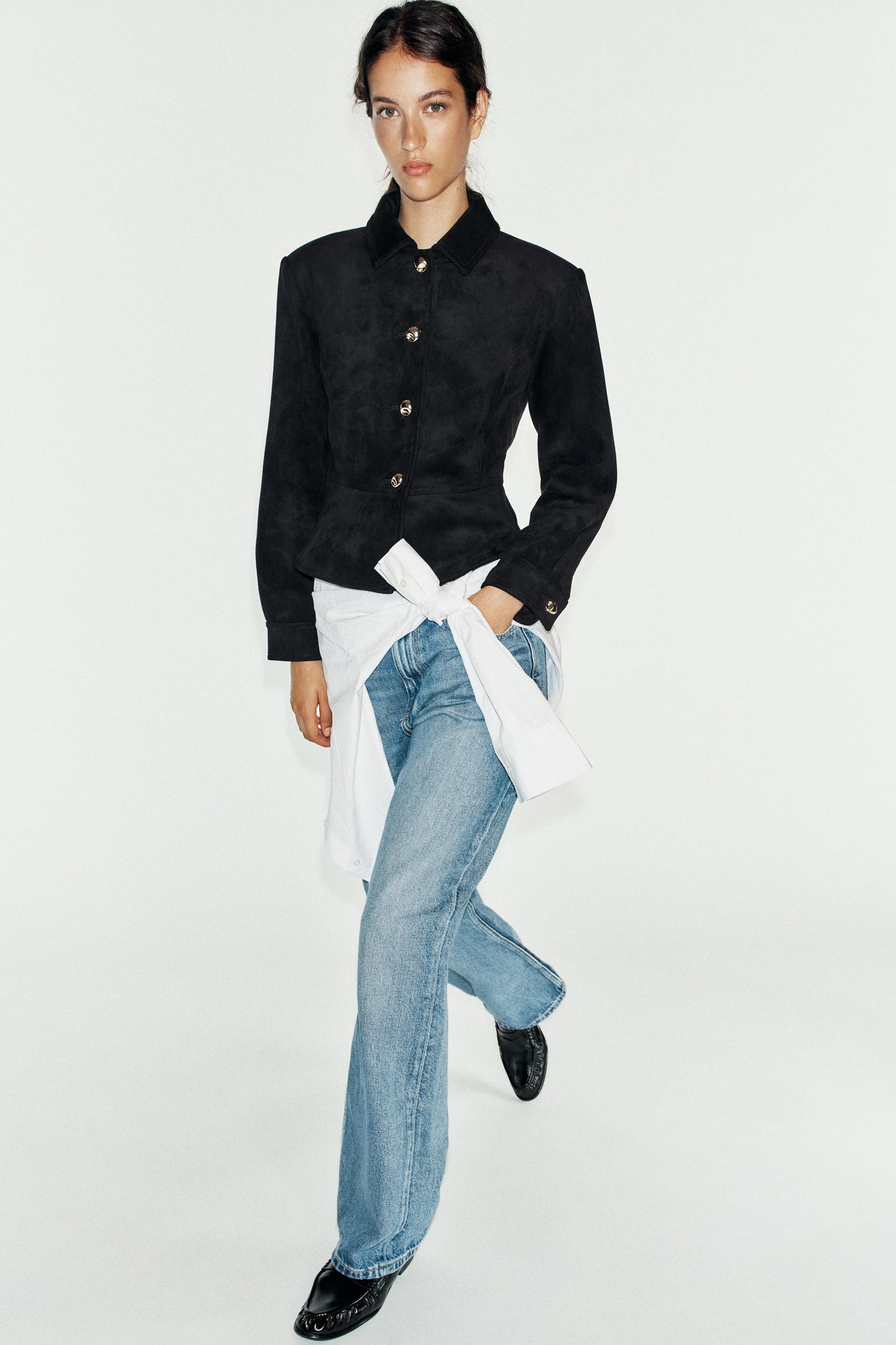 Zara - Belted Wide Leg Pants - Women - Navy Blue - Women | Zara US