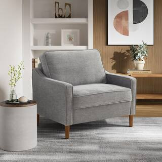 Stanford Gray Woven Arm Chair | The Home Depot