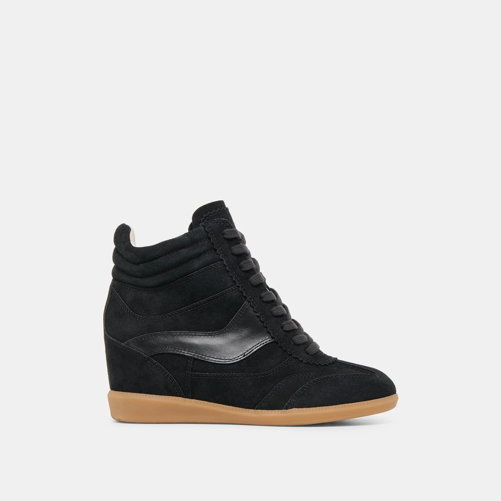 Issac Sneakers Onyx Suede | DolceVita.com