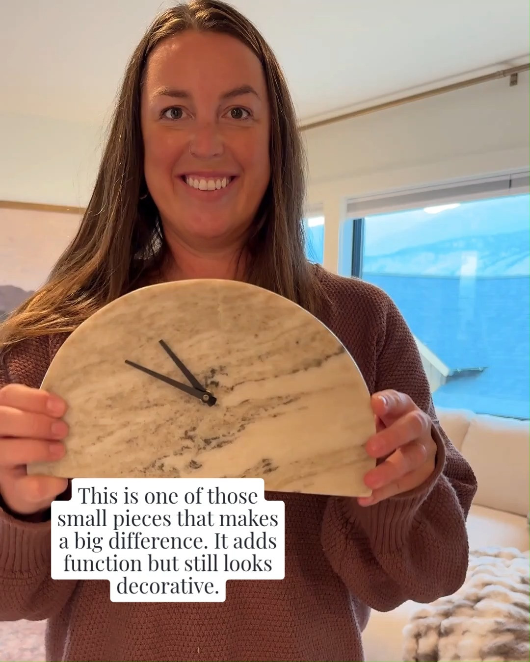 A marble clock is one of those small details that makes a space feel more elevated. It adds texture, a little contrast, and feels both functional and decorative at the same time.

Simple, but it makes everything around it look better. 

 #LTKmomlife #LTKvlog #LTKHome