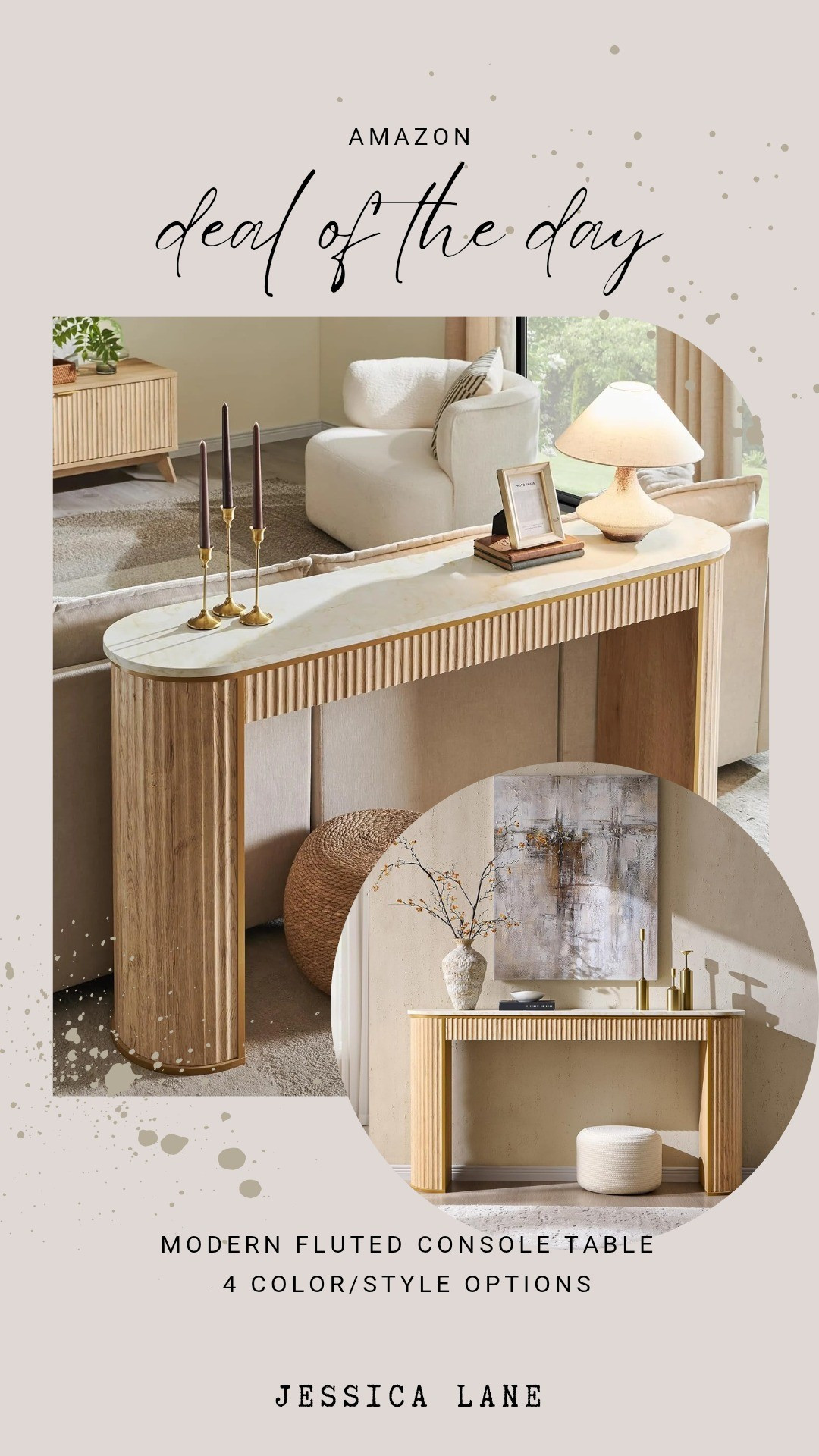A modern fluted console table with a clean silhouette, available in four different color options to suit a variety of styles.#AmazonHome #AmazonFinds

#LTKSaleAlert #LTKHome #LTKSeasonal