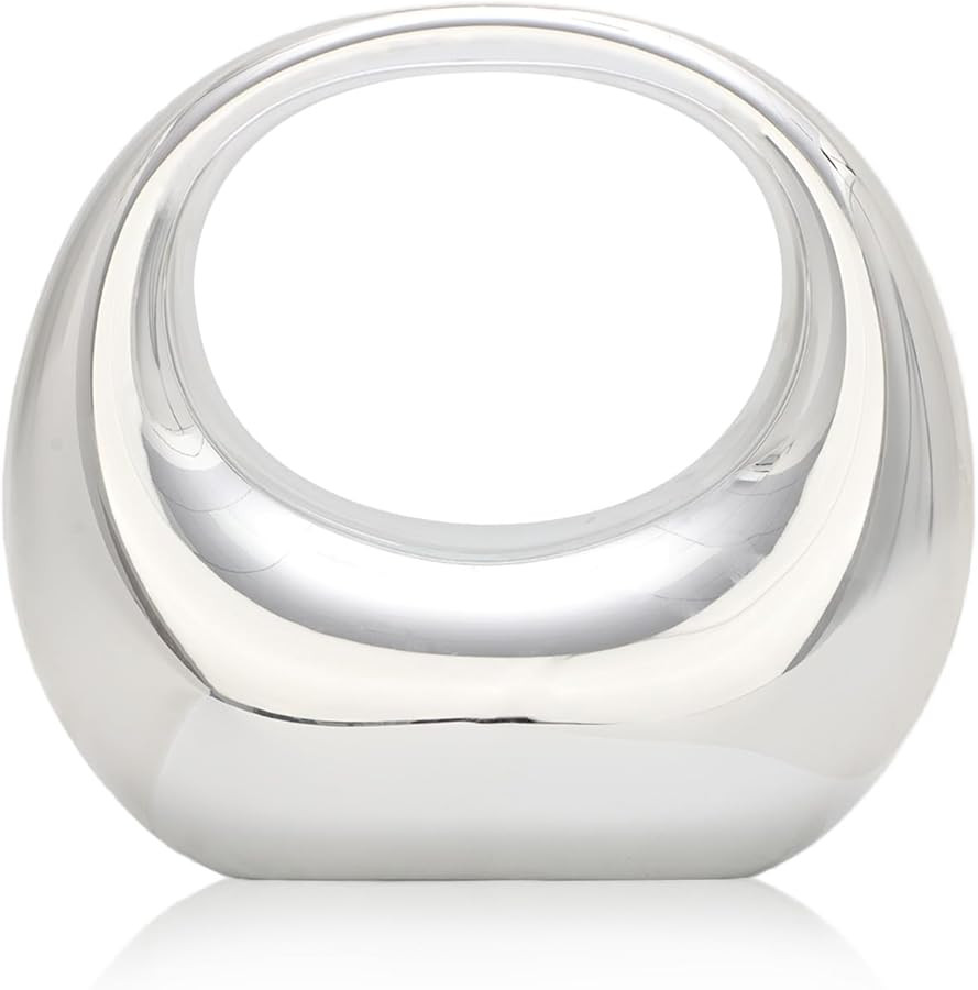 Acrylic Evening Clutch Purse Women Moon Shape Bag Transparent Evening Bag Unique Top-handle Handb... | Amazon (US)