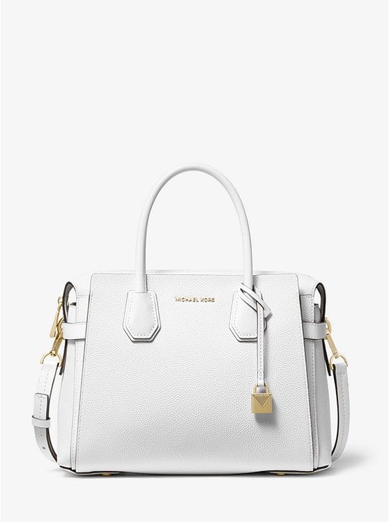 Mercer Medium Pebbled Leather Belted Satchel | Michael Kors EU