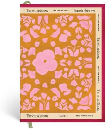 Papier Time to Bloom Daily Planner - Hardcover Vintage Design | Undated | Track Habits, Thoughts,... | Amazon (US)