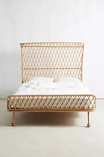 Pari Curved Rattan Bed | Anthropologie (US)